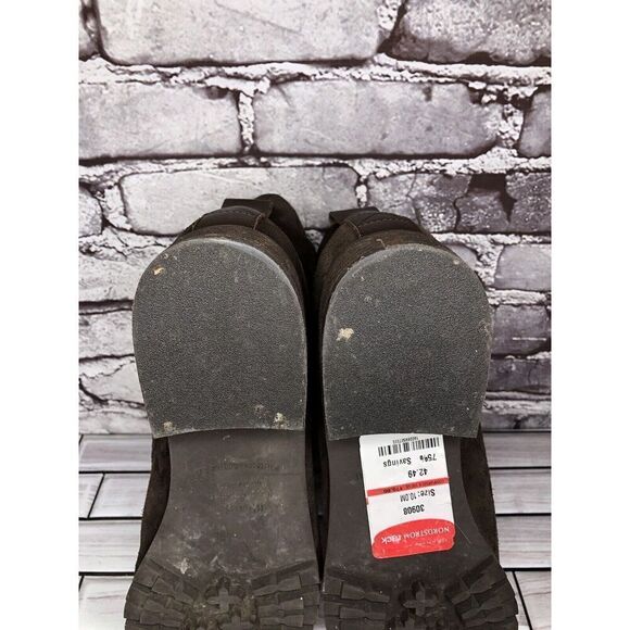 Blondo Brown Suede Leather Waterproof Ankle Lace Up Side Zip Boots Women Sz 10M - Picture 8 of 16